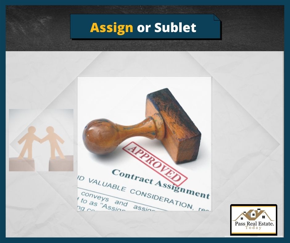 Assign or Sublet