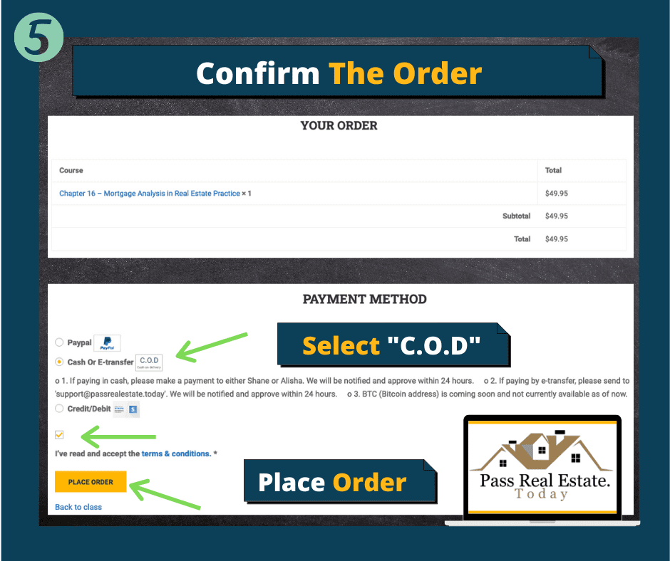 Confirm The Order