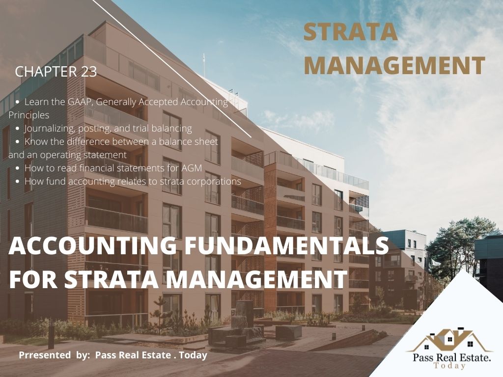 ACCOUNTING FUNDAMENTALS FOR STRATA MANAGEMENT