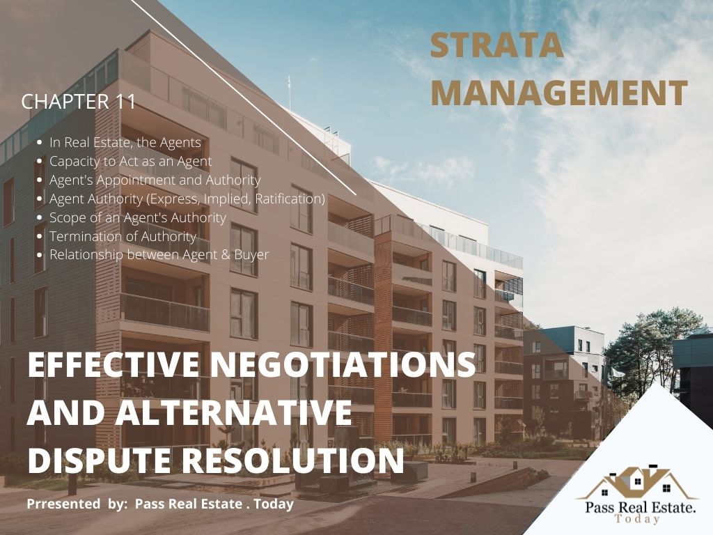 STRATA MANAGEMENT EFFECTIVE NEGOTIATIONS AND ALTERNATIVE DISPUTE RESOLUTION